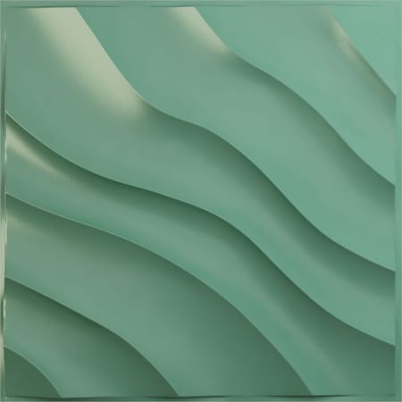 19 5/8in. W X 19 5/8in. H Modern Wave EnduraWall Decorative 3D Wall Panel, Total 32.04 Sq. Ft., 12PK